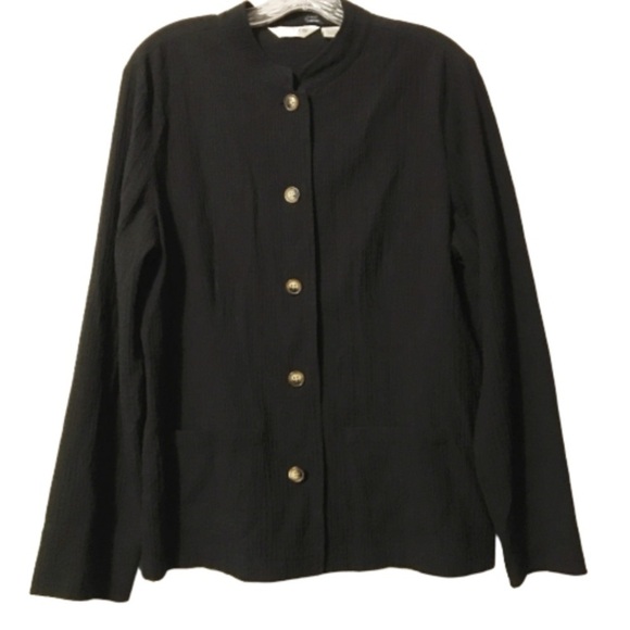 Orvis black button up shirt‎ jacket size medium - Picture 1 of 6
